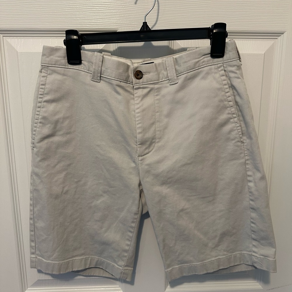 J. Crew Stone Khaki Flat Front Shorts